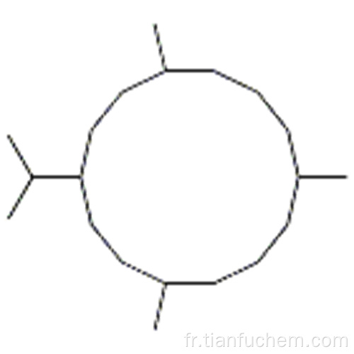 Cyclotétradécane, 1,7,11-triméthyl-4- (1-méthyléthyl) CAS 1786-12-5